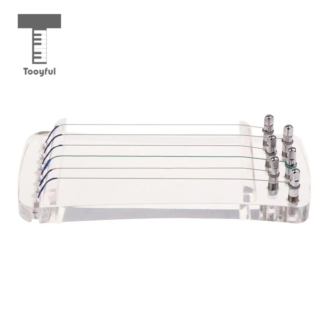 Tooyful 6 Strings Crystal Transparent Finger Hand Trainer for Guzheng Chinese Zither