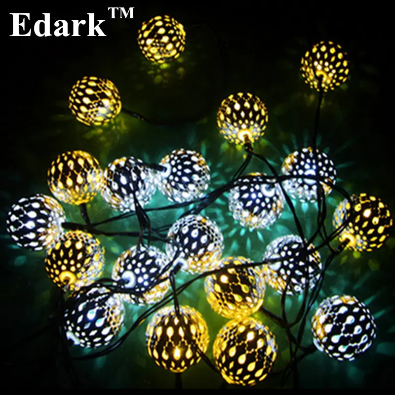 Edark 10 LED String Solar String Light Outdoor Solar String Lights