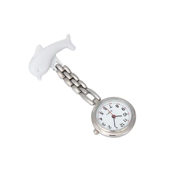 

Superior Nurse Clip-on Fob Brooch Pendant Hanging Dolphin Watch Pocket Watch New Nov 2 *