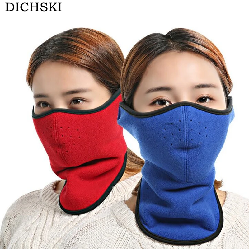 DICHSKI 2018 Winter Warm Polar fleece Masks Men and Women Thickened