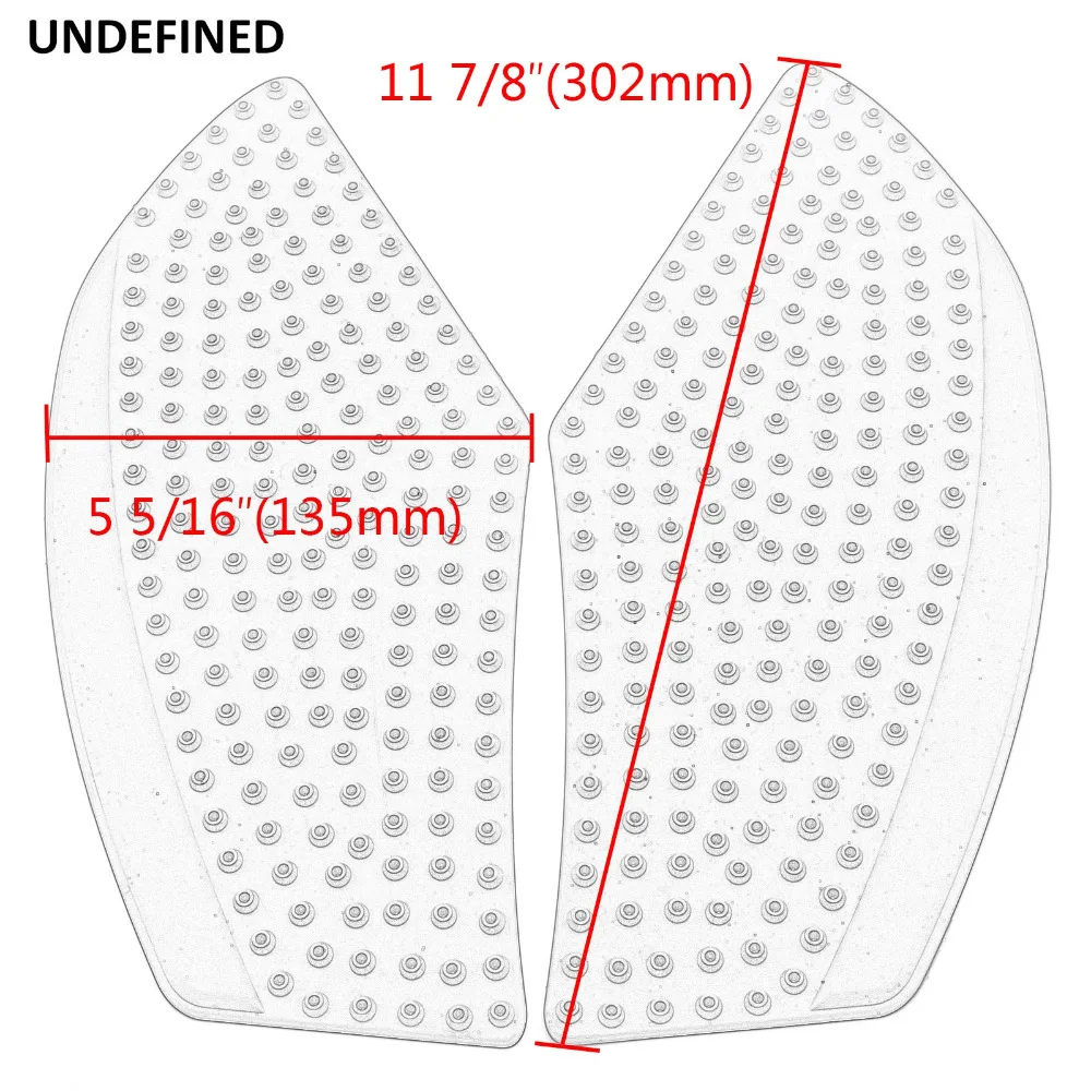 Резиновая наклейка на Мотоцикл Танк Антипробуксовочная Pad стороны колена сцепление Защитная Наклейка для Yamaha YZ250F YZ YZF Универсальный Pegatinas Moto