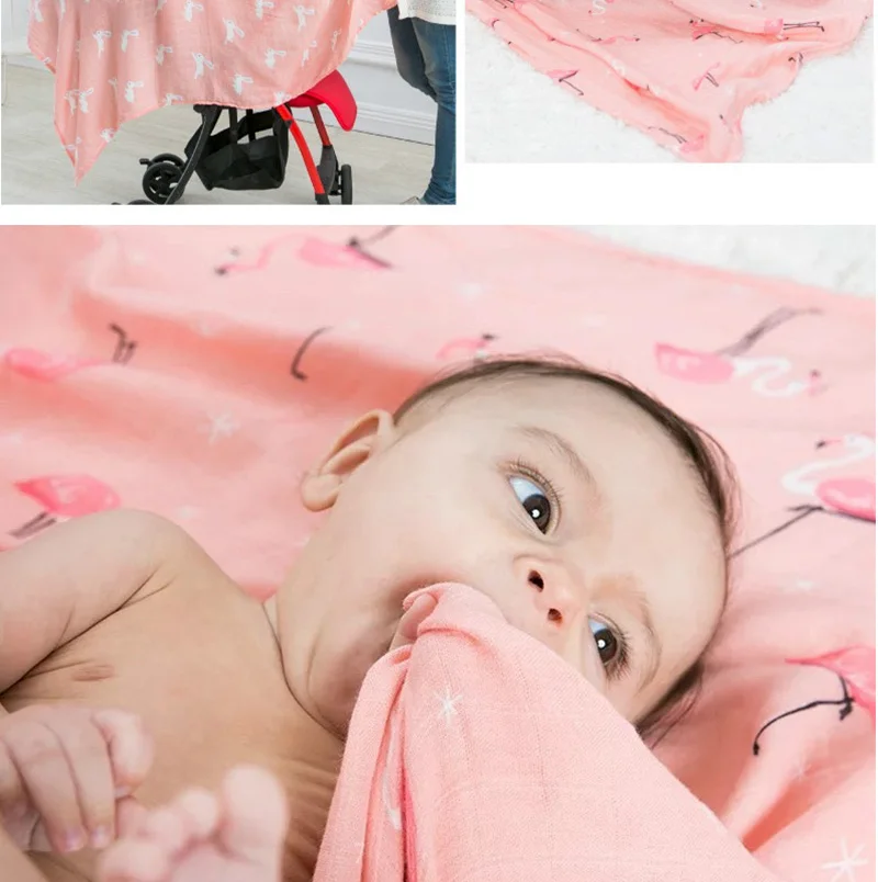 Dropshipping 70%Bamboo 30%Cotton Muslin Diapers Super Soft Baby Blankets Newborn Swaddle Wrap Bebe Baby Bath Towel Bedding Set