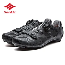Santic Cycling Shoes Men 2018 Self-Locking Road Bike Shoes Breathable Tour De France Pro Bicycle Lock Shoes Sapatilha Ciclismo