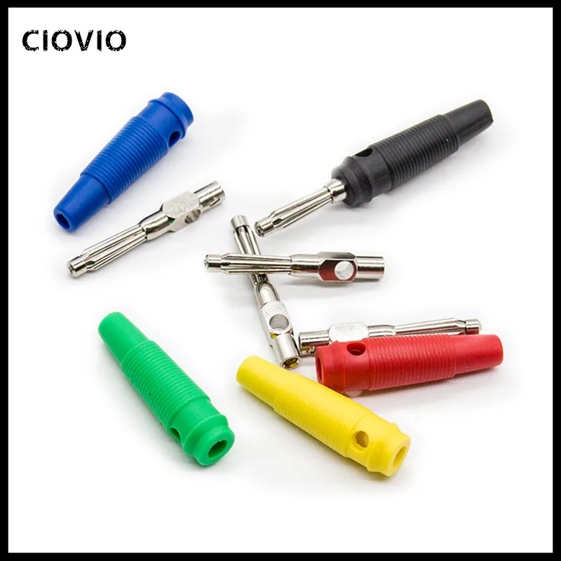 4MM Banana Plug Audio Speaker Connectors Amplifier Speaker Binding Post 4mm Banana Jack Plug For C