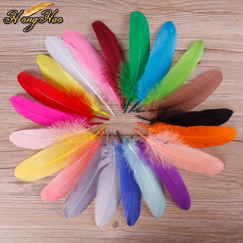 DIY Goose Feathers Retail 50 pcs 15 20cm 6 8 inches Goose Feather