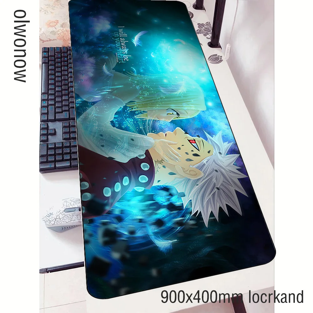 Nanatsu no taizai padmouse 900x400x3 мм игровой коврик для мыши мышь под заказ геймер компьютерный стол мальчик подарок коврик notbook mousemate pc