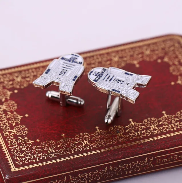 Aliexpress Top Grade Star Wars Cufflinks R2d2 Logo Top Grade Star Wars Cufflinks R2d2 Logo Wedding For Mens Hot Father Days Gift