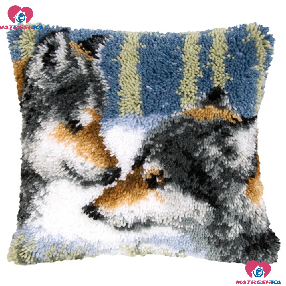 Us 16 32 52 Off Do It Yourself Embroidery Pillow Latch Hook Rug Kits Wolf Diy Needlework Unfinished Crocheting Cushion Cross Stich Pillowcase In Us 16 32 52 Off Do It Yourself Embroidery Pillow Latch Hook Rug Kits Wolf Diy Needlework Unfinished Crocheting Cushion Cross Stich Pillowcase In