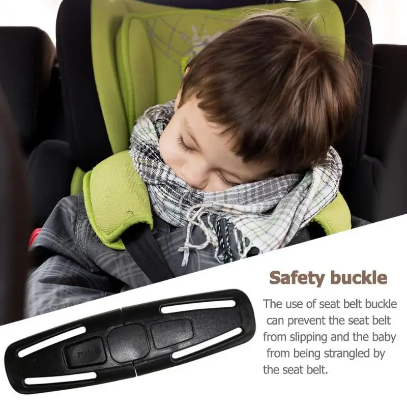 

Durable Black Baby Safety Seat Strap Belt Harness Chest Clip Seat Buckle