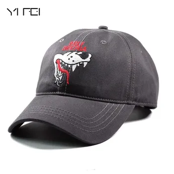 

YIFEI Women 2018 Dog Pattern Cute Snapback Hip Hop Caps Hats For men Brand Autumn Adjustable Hat Bone Gorras Baseball Cap