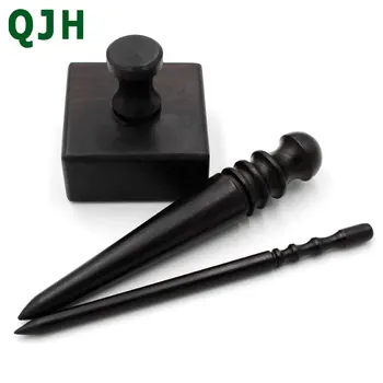 

High Quality Blackwood Leather Edge Burnisher Leather Polished Grinding Set Wood Edge Slicker Leather Tools Leather Polished Rod