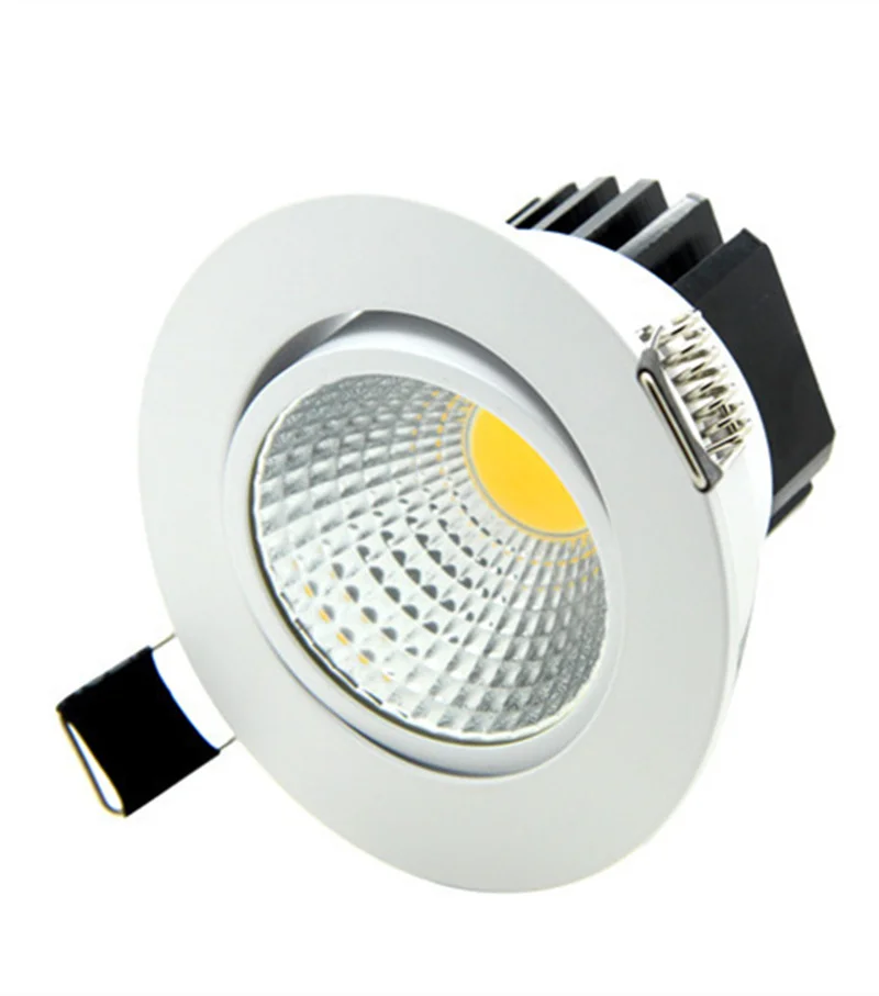 Диммируемый светодиодный светильник COB AC110V 220V 5W/7W/9W/12W Встраиваемый точечный