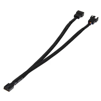 

4pcs 4Pin PWM To 3/4 Dual PWM Computer Case Fan Power Sleeved Adapter Cable for CPU computer case fan 26.2cm