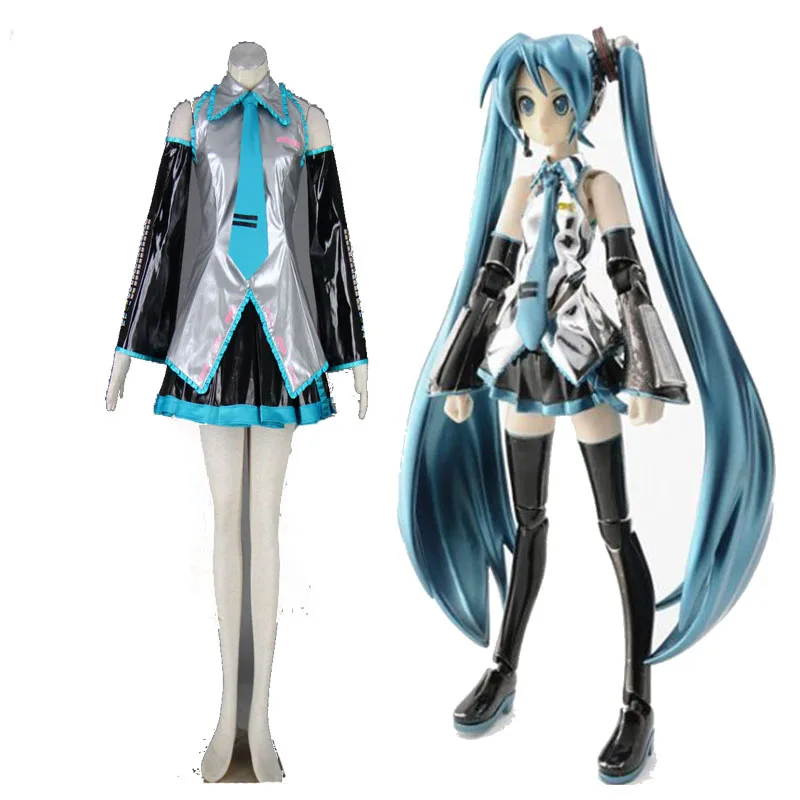 

Super Alloy Hatsune Miku Vocaloid Cosplay Costumes Dress Girl's Cloth