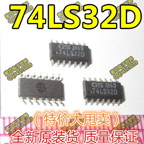 10PCS Original 74LS32D IC- four SN74LS32D logic 2 input or gate chip SOP14 | Электронные компоненты и