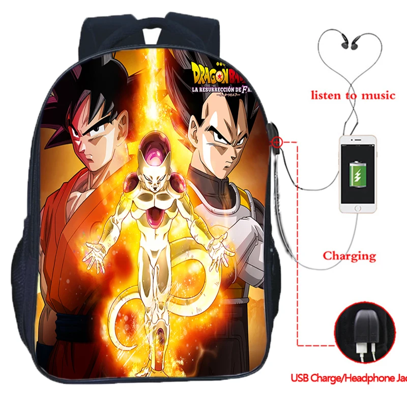 Высокое качество Dragon Ball Shouler рюкзак Гоку для мужчин женщин мальчиков девочек школьный Mochila Vegeta Мода usb зарядка Рюкзак для ноутбука