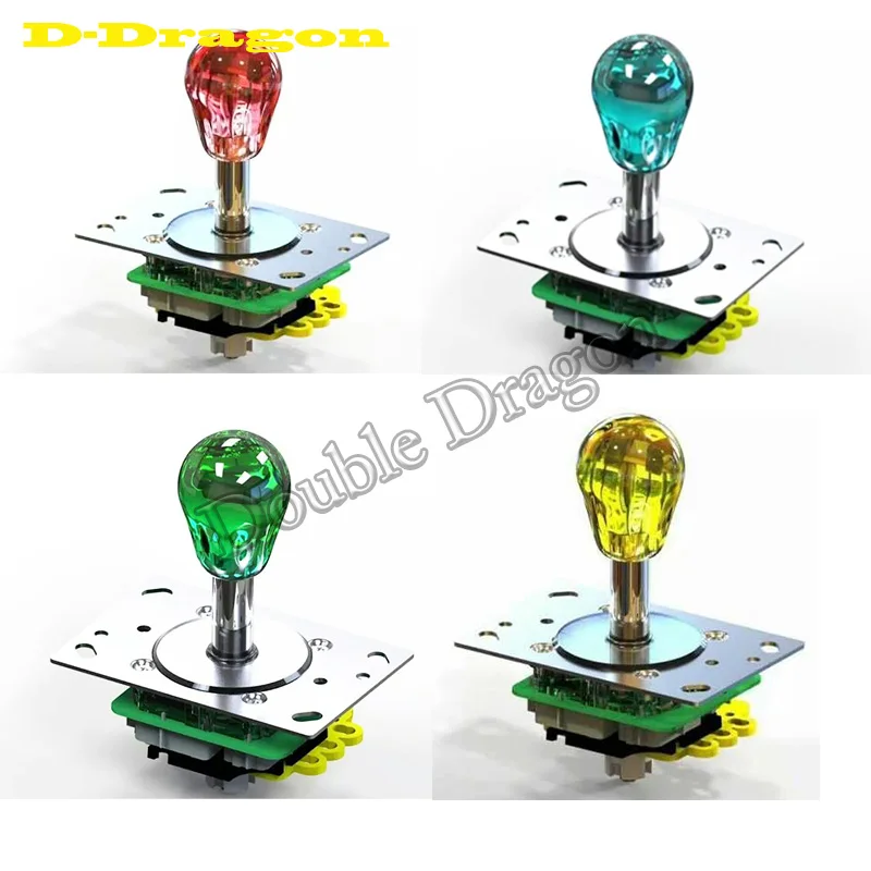 

bat top led joystick Arcade joystick DIY Joystick multicolor Ball 8 Way Joystick Fighting Stick Parts for Game Arcade12v