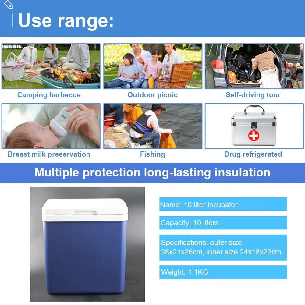 10L refrigerator outdoor small incubator Portable car home incubator medicine cosmetics storage wild barbecue fishing storage bo 10L refrigerator outdoor small incubator Portable car home incubator medicine cosmetics storage wild barbecue fishing storage bo