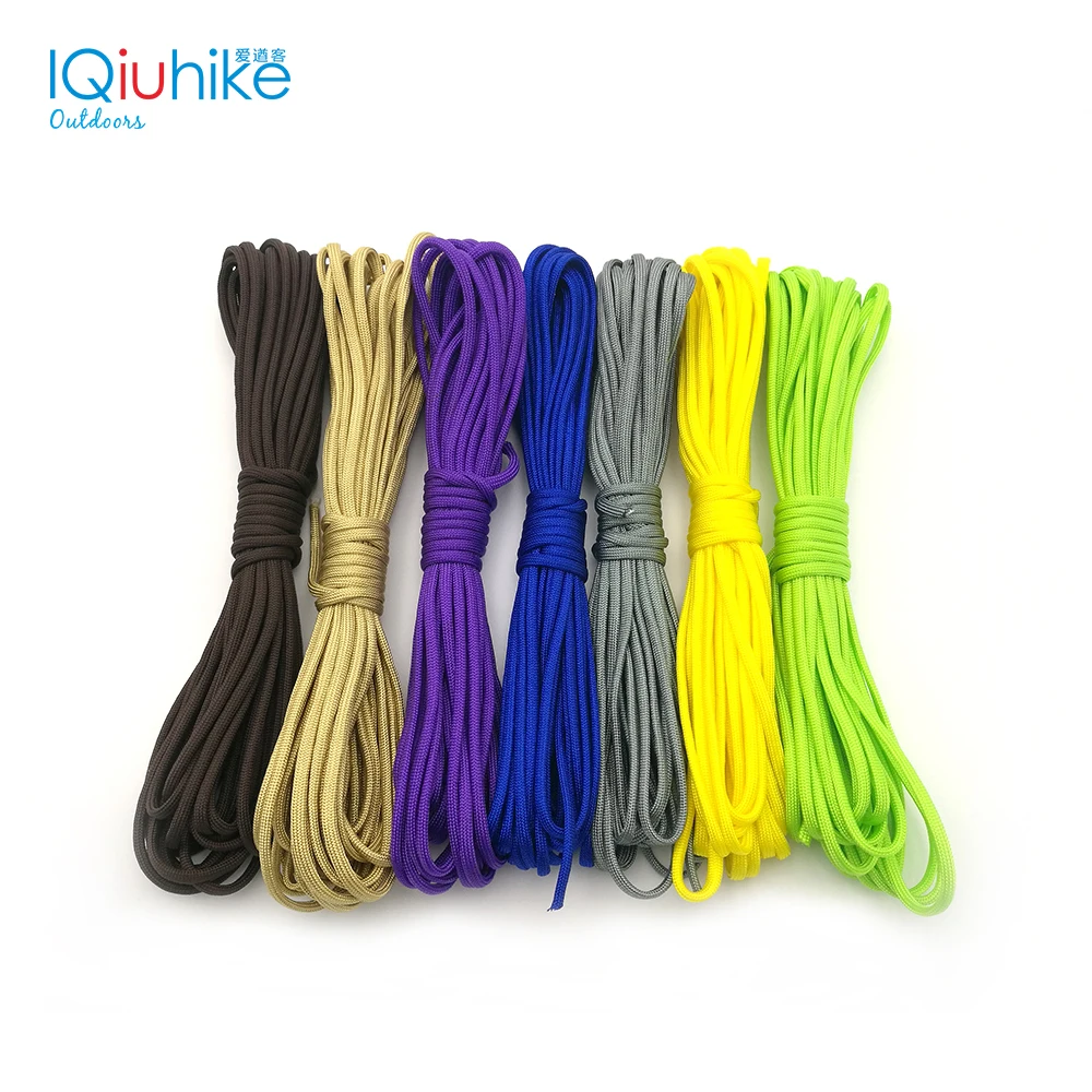 

Monochrome 10 Meters Dia.4mm 7 stand Cores Paracord For Survival Parachute Cord Lanyard Camping Survival Equipment Tents Rope