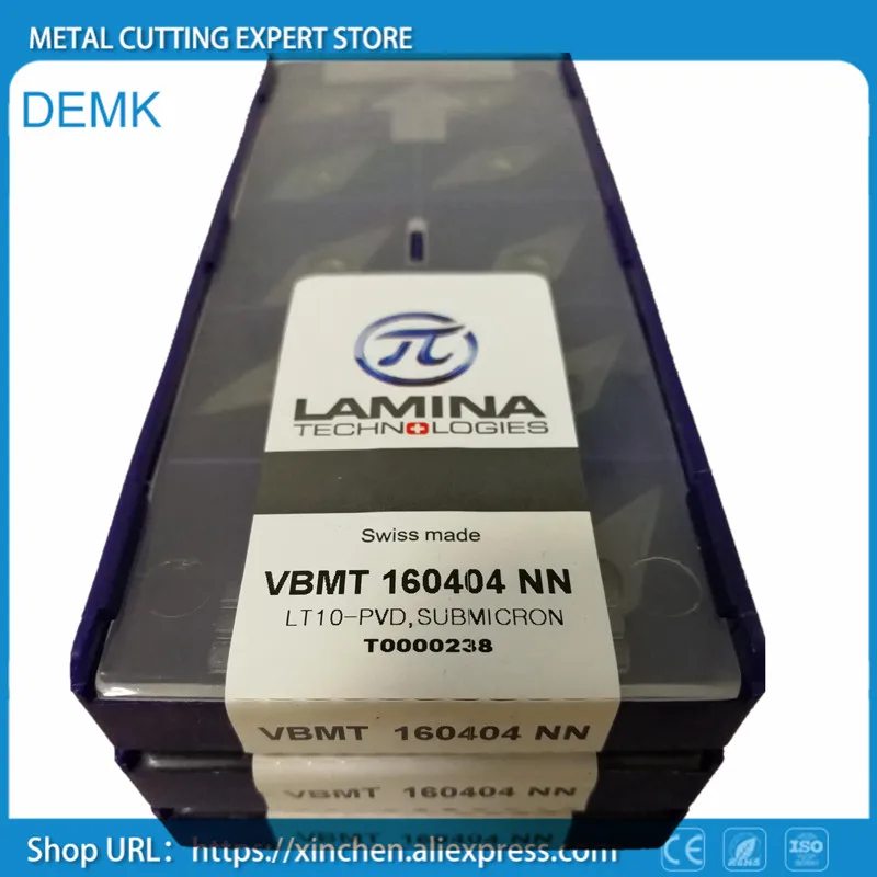 Нож VBMT160404NN LT10 для LAMINA токарный фрезерный станок с ЧПУ Карбид Механический станок с ЧПУ лезвие 10 шт