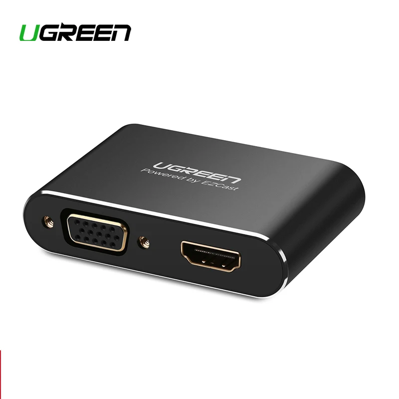 

Ugreen 3 in 1 USB Audio Adapter USB to HDMI VGA + Video Converter Digital AV Adapter For iPhone 8 7 plus 6S iPad For Samsung S9