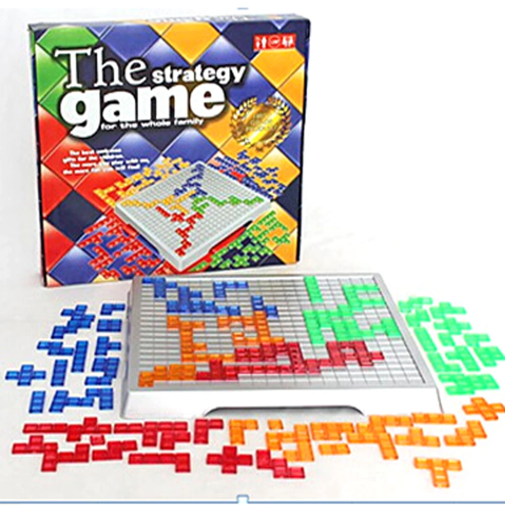 Настольная игра Blokus, развивающие игрушки, 484 квадратов, легко играть для детей, русская коробка серии, игры в помещении