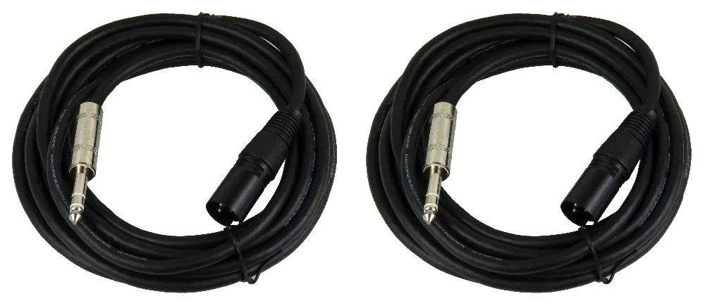 STARAUDIO 2 шт. 15 футов (4 5 м) XLR 3-контактный штекер на 1/4 "стерео Экранированный