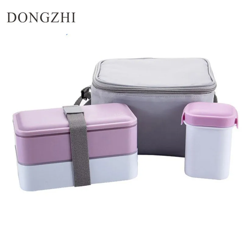 

Big Capacity Lunch Box With Soup Mug Insulated Cooler Bag Microwave Container For Food Storage 3pcs Safe Picnic Lunch Boxs