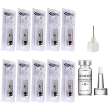 Шприц-карандаш для гиалуроновой кислоты, 10 шт., шприц без иглы, инъектор для гиалурона, гиалуроновый карандаш-конвертор, стерильная подушечка SFDA, протестирован органами здравоохранения