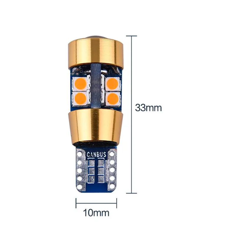 100pcs 12 V-24 V T10 Canbus 19 SMD 3030 ошибок не полярности пятно 168 W5W 194 автомобиля разрешение на парковку лампы стайлинга автомобилей светильник источник
