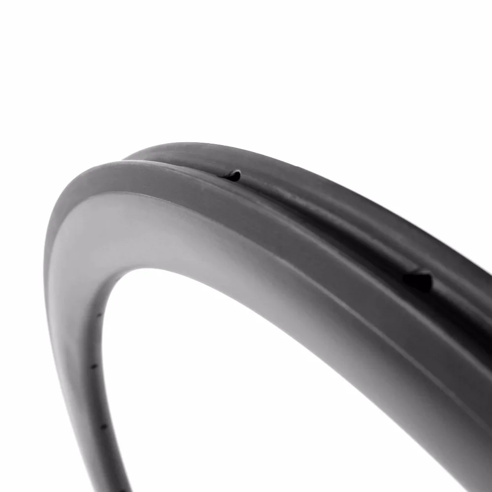 Rims For Cheap New Strong Design U Shape 50Mm Tubular Carbon Wheel 25Mm Wide For Road/Track Bikes Sale Basalt V Braking Surfaces