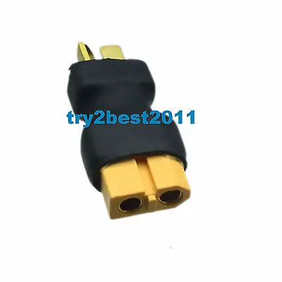 

Deans T-Plug Male connector to XT60 Female connector Lipo/NiMH Adapter Wireless