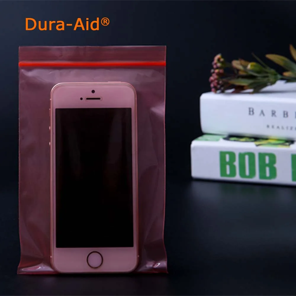 8x12cm Anti Static Bags Pink ESD Anti Static Package Bag Zip Lock Ziplock Waterproof Self Seal