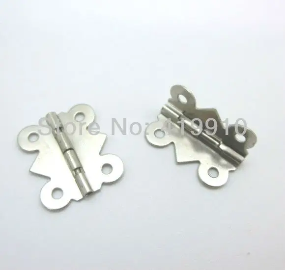 

Free Shipping-50pcs Silver Tone 4 Holes Door Box Butt Hinges 20x24mm,Wide Size:19mm-20mm J1792