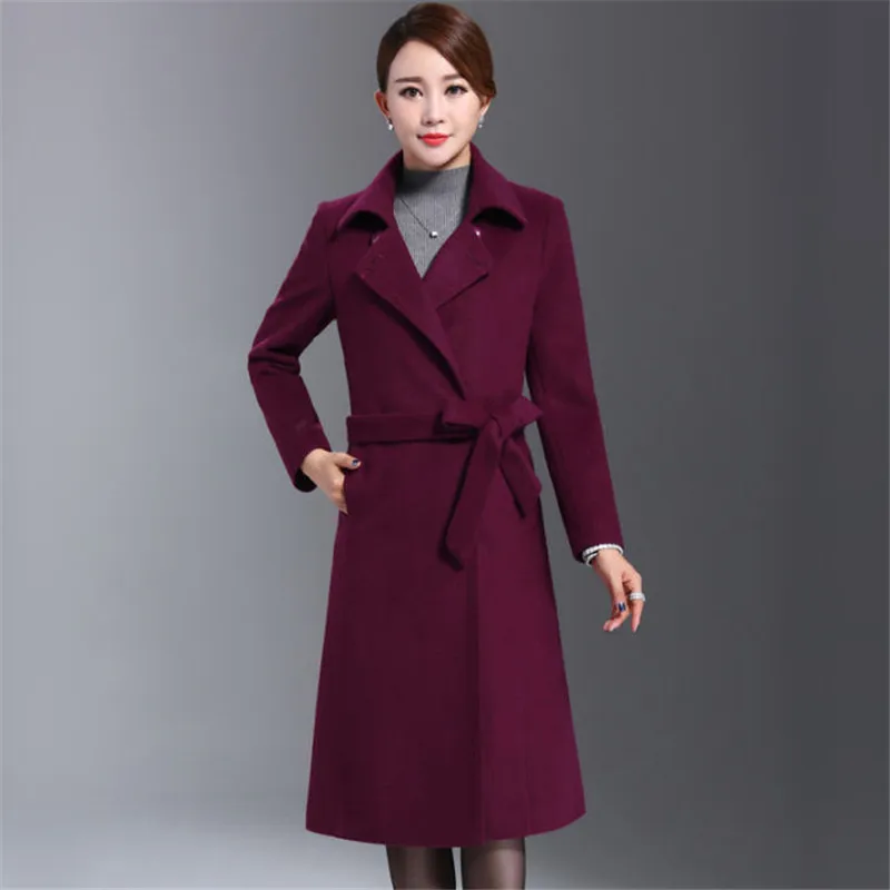 Aliexpress.com : Buy Women Woolen Blends L 4Xl Plus Size Elegante ...