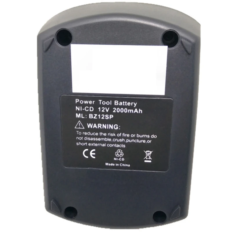 12 в 2000 мАч Ni-Cd Замена электроинструмента батарея для Metabo: 6.02151.50, Bz12Sp, Bsz 12, Ssp 12, Bz 12 Sp, Ula9.6-18