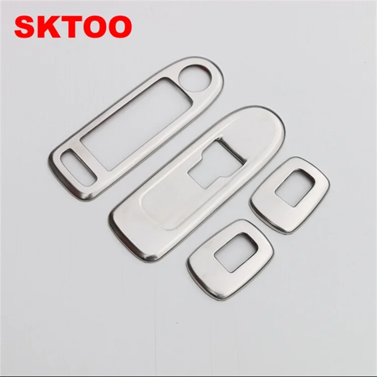 

SKTOO For 2015 Peugeot 508 Citroen c5 Accessories Door Window Lifter Protection Chrome Trim Strip Interior Decoration Stickers