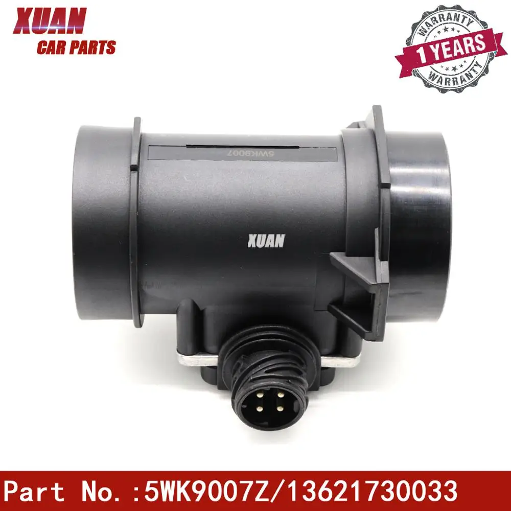 

XUAN Mass Air Flow Meters Sensor 5WK9007 5WK9007Z 13621730033 1730033 6106083SX 20936756 9011201 FOR BMW E34 E36 E39 320i 520i