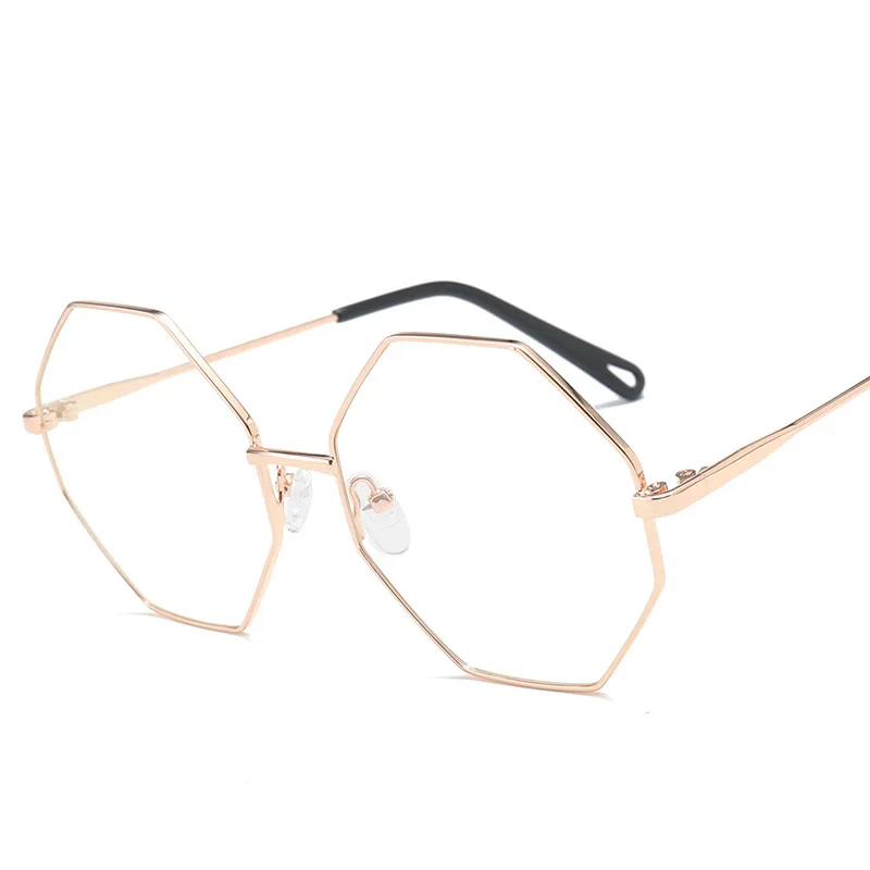 Шестигранная оправа для очков ретро круглая рамка для очков винтажные очки оптические компьютерные очки Freme унисекс без градусов