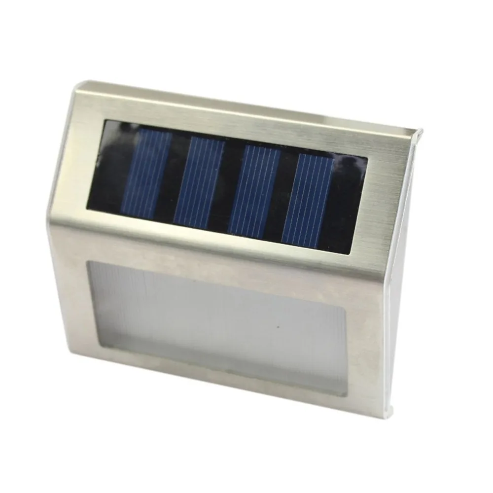 Warm White Solar Power 3 LEDs Outdoor Waterproof Garden Pathway Lawn Lamp Light Energy Saving LED Solar Wall Lamp