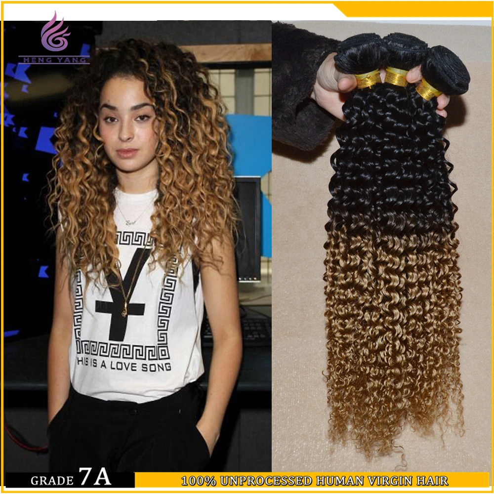 Two Tone Color Malaysia Hair Extension Weaving 3 Pieces Lot 100g A