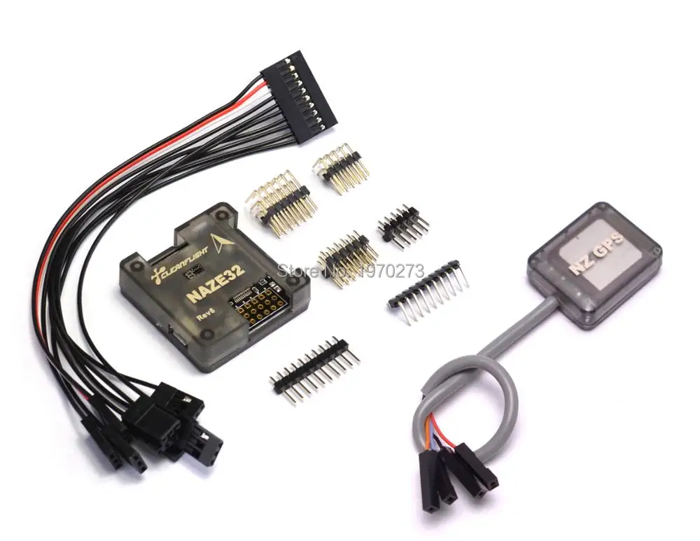 

NAZE32 REV6 6DOF / 10DOF Flight Controller Board with shell + Mini NZ GPS for QAV-R 220mm ZMR250 FPV quadcopter