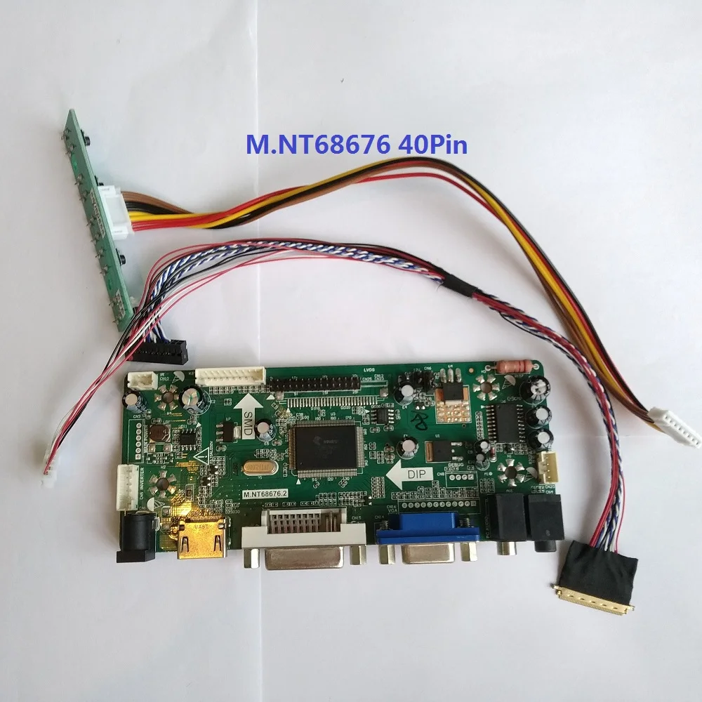 

Kit for N101BGE-L41 Controller board DVI HDMI Screen Panel LCD VGA CMO display 10.1"1366X768 LED DIY 40pin M.NT68676