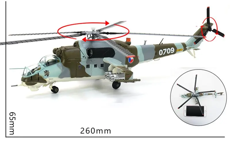 Предварительно построенный вертолет 1: 72 Mi-24 Галина хобби Коллекционная готовая пластиковая модель самолета