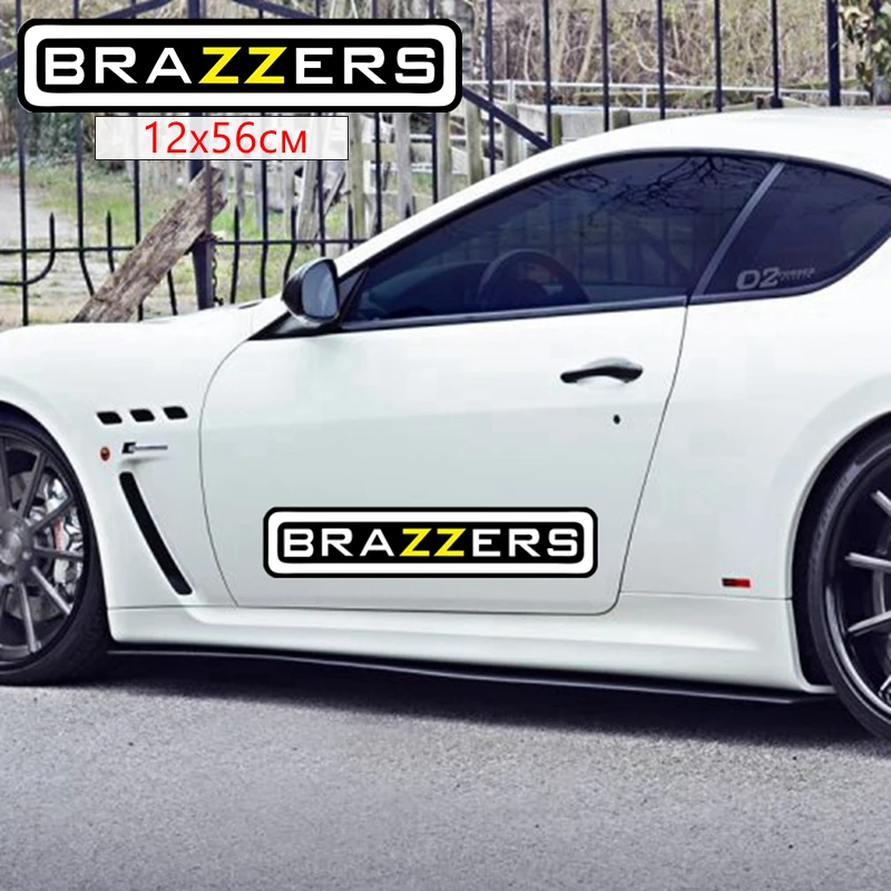 CS 009# 12*56см brazzers прикольные полноцветные водонепроницаемые наклейки на авто