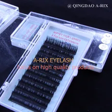 0,18* C 1 шт./лот 9 мм/11 мм/13 мм/15 мм Лидер продаж отличное качество мягкий A-RIX норковый шелк наращивание ресниц индивидуальные ресницы полосы