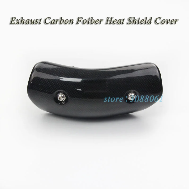 

Motorcycle Exhaust Pipe Escape Middle Link Pipe Carbon Fiber Protector Heat Shield Cover Guar For GY6 Scooter R6 MT-09 Ninja300