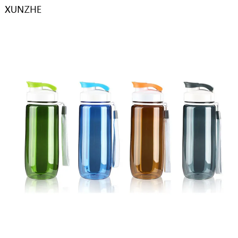 

XUNZHE 590ML Translucent Large Capacity Sports Water Cup Portable Outdoor Travel Space Cup Seal Leak Proof Plastic Teapot