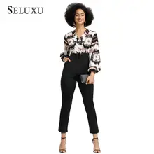 Seluxu 2019 Autumn Women Jumpsuit Lantern sleeve Long Sleeve Women Jumpsuit Women Rompers Floral Print Rompers Notched Jumpsuit Seluxu 2019 Autumn Women Jumpsuit Lantern sleeve Long Sleeve Women Jumpsuit Women Rompers Floral Print Rompers Notched Jumpsuit