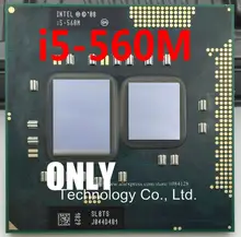 Фотопроцессор (3M кэш, 2,66 ГГц ~ 3,2 ГГц, i5 560M , SLBTS ) PGA988 TDP 35 Вт, ЦП для ноутбука HM55 HM57 QM57